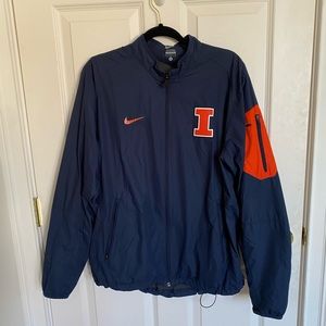 University of Illinois Windbreaker Jacket - L
